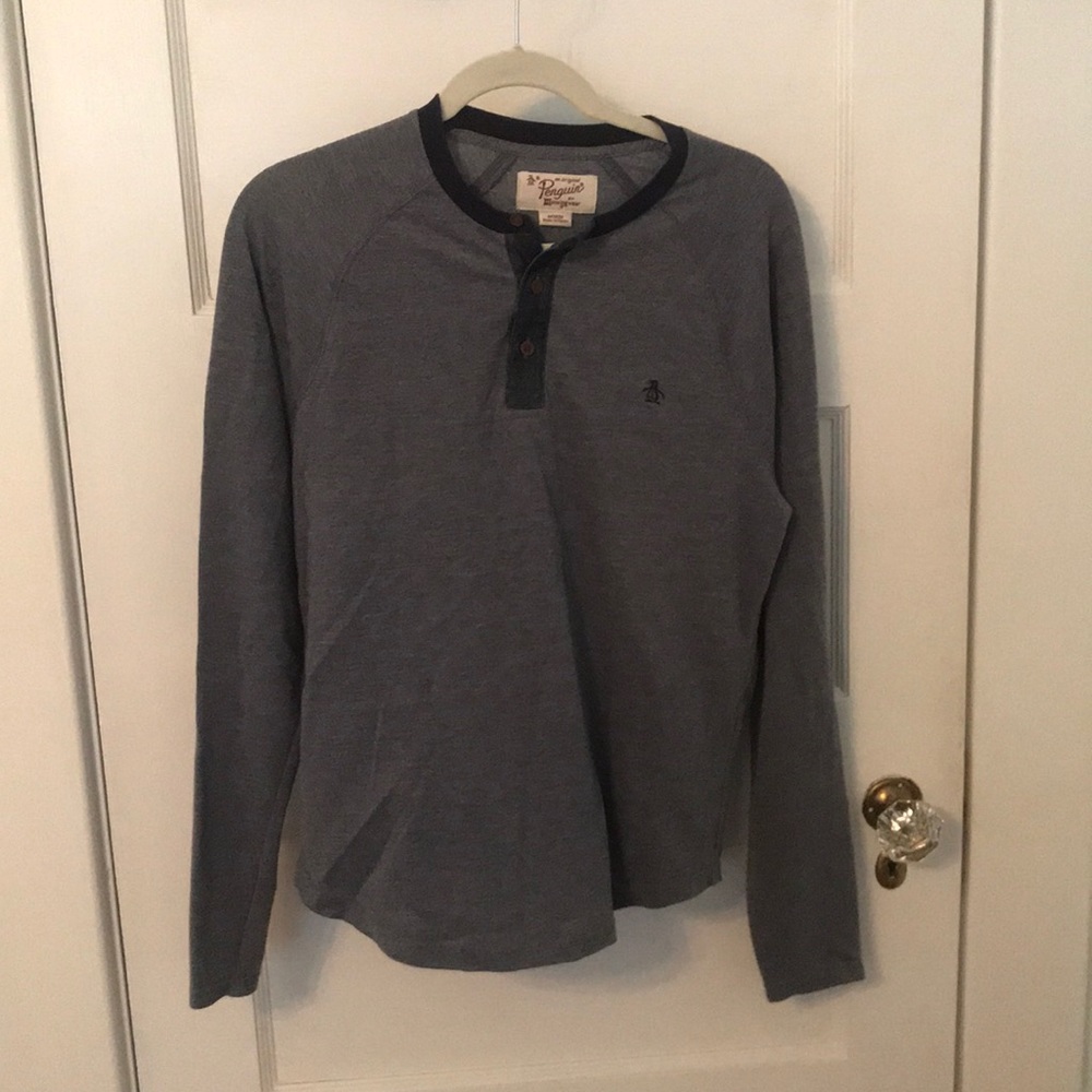 Men’s Penguin 3 button shirt